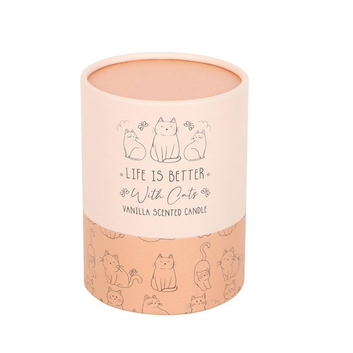 Life Is Better With Cats Vanilla Scented Candle