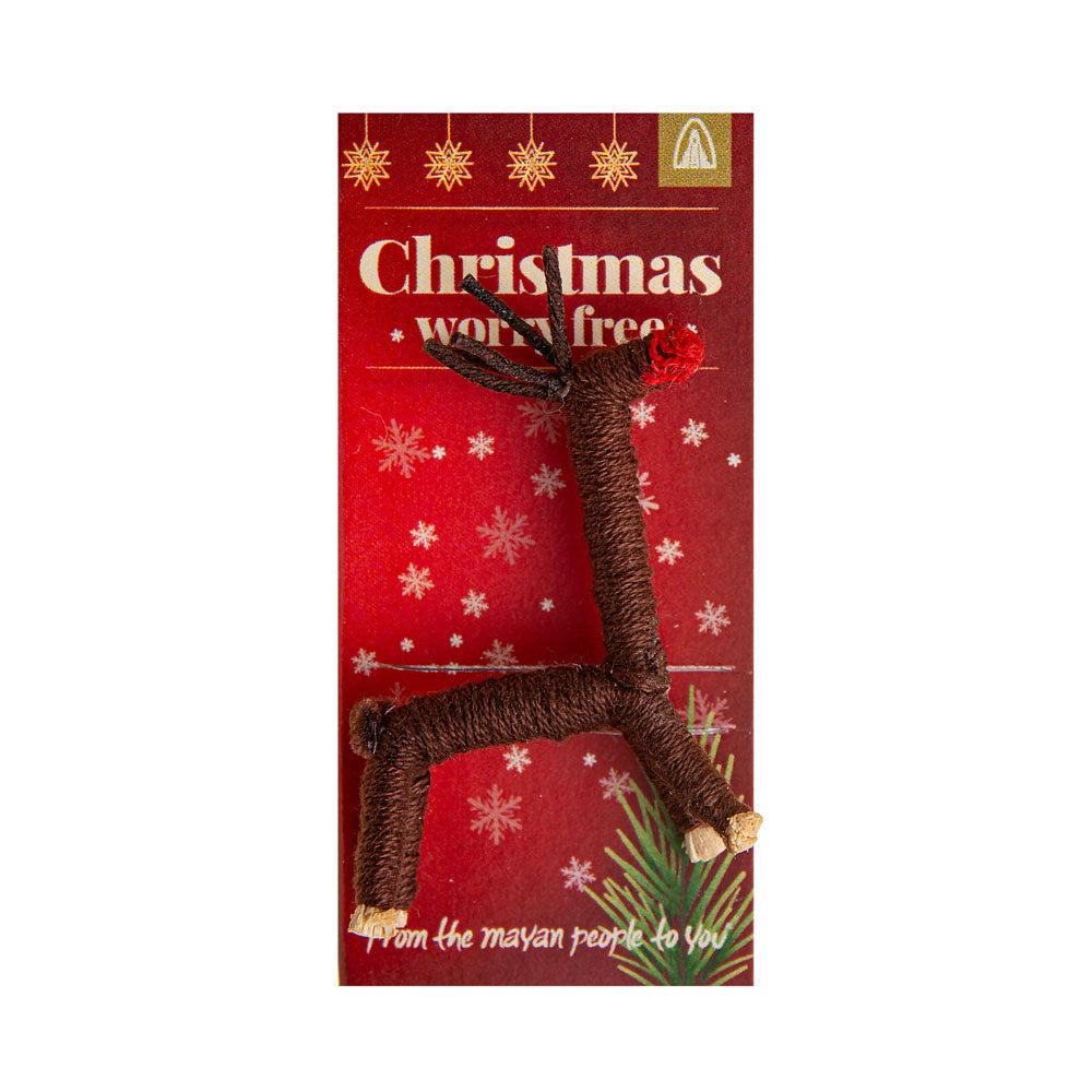 Christmas Reindeer Worry Doll